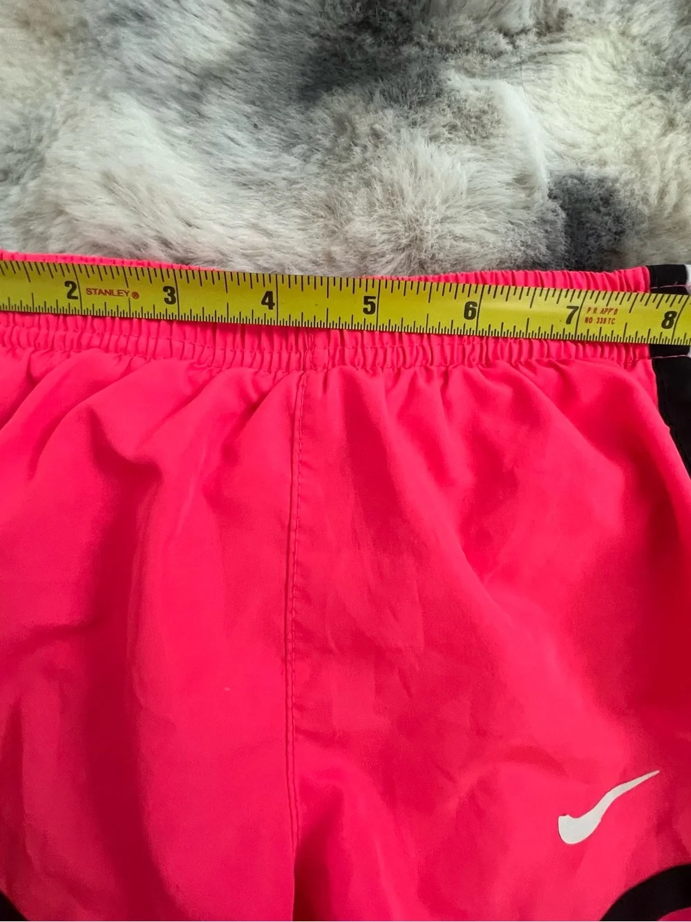 Nike toddler Hot Pink Running Shorts with Contrast Trim * swoosh a little off